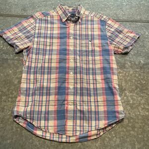Vineyard Vines Classic Fit Murray Shirt Plaid Button Up Mens Medium Short Sleeve